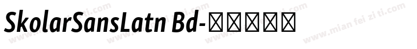 SkolarSansLatn Bd字体转换